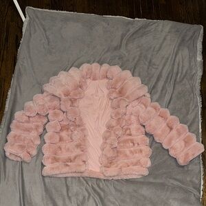 Pink Faux Fur Jacket